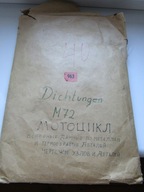 ZESTAW USZCZELEK DO MOTOCYKLA M72. ZSRR