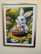 Wielkanocny zajączek - Haft Diamentowy