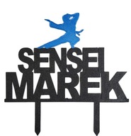 topper na tort dekoracja personalizacja SENSEI !!WYBÓR KOLORÓW