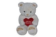 pluszak maskotka duży miś z serduszkiem