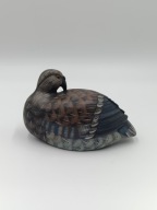 Przepiórka - ukryta szkatułka - figurka kamienia - śliczna inna - vintage