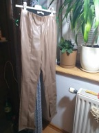 SPODNIE DAMSKIE EKOSKÓRA BRĄZ R S