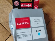 Tusz ActiveJet ACC-551CN do Canon niebieski (cyan)