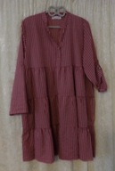 WŁOSKA TUNIKA ROUGH&ROSE PODPINANY RĘKAW