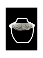 Perłowa kolia kołnierzowa z koralików, elegancki naszyjnik handmade, ślubny