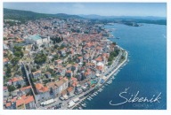 CHORWACJA - SIBENIK - SZYBENIK - ZAMEK - Z LOTU PTAKA - UNESCO - DALMACJA