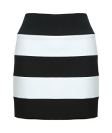 36 S Zara spódnica mini pasy paski biało czarne