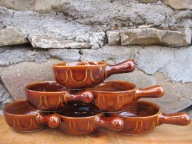 Duże MIODOWE Kokilki__Porcelit PRUSZKÓW PRL