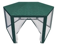 Pawilon ogrodowy POSZYCIE 4x4x2,5 m 6 ścian namiot imprezowy altana grill