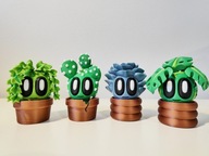 Zestaw roślin Monstera Bluszcz Sukulent Kaktus – Blob Planta Multivers3D