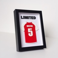 Koszulka piłkarska 3D z imieniem i numerem + napis 3D w ramce | Wzór:Rękawy