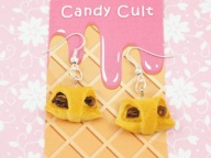 Candy Cult kolczyki ROGALIKI słodkie kawaii CC46