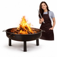 Palenisko Stylowe Palenisko Ogrodowe z Funkcją Grilla Solidne i Eleganckie