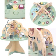 STOLIK EDUKACYJNY WIELOFUNKCYJNY DLA DZIECI DREWNIANY MAMABRUM
