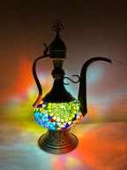 Turecka lampa stołowa z mozaiki Allatin