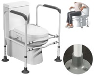 Poręcz do Toalety Uchwyt Asekuracyjny WC 150kg Regulowana