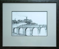 Jarosław Jaśnikowski - szkic na papierze + certyfikat + oprawa !!!