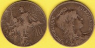 Francja 10 Centimes 1909 r.