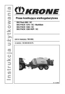 Krone Big Pack 890/1270/1290 (HC, Multi Bale, HDP) - instrukcja obsługi PL