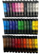 DZIEŃ KOBIET! DUŻY ZESTAW 36 FARB AKRYLOWYCH 20ml TWÓRCZA REWOLUCJA + EBOOK