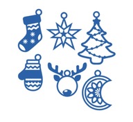 BOMBKI z grubego brystolu NIEBIESKIE 12 sztuk