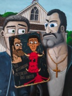 Egzorcysta Bogdan boner domino kapitan bomba puzzle + magnes Gothic