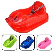 SANKI PLSTIKOWE DLA DZIECI Z OPARCIEM RÓŻOWE MARMAT ŚLIZG