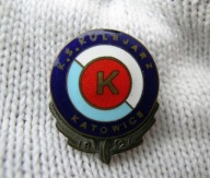 K.S. KOLEJARZ - KATOWICE 1924 Z. MAKOWSKI WARSZAWA - STARA ODZNAKA KLUBOWA
