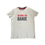 T-shirt biały napis dziecko chłopiec Okaidi 164