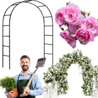 PERGOLA ŁUK OGRODOWA TARASOWA NA BALKON METALOWA ŁUKOWA DO RÓŻ KWIATÓW
