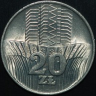 20 zł 1973 - Wieżowiec i Kłosy - mennicze