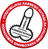 NAKLEJKI KARNE ETYKIETY za złe parkowanie KARNY KU*AS EXTRA DUŻE 10CM