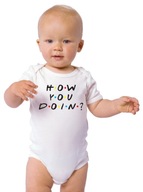 Body dziecięce Friends How You Doin? białe rozmiar 98