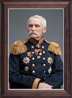 Obraz Stanisław Kierbedź portret w drewnianej ramie ze szkłem