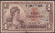 USA 1 Dolar 1954-1958 Certyfikat Płatności Wojskowej