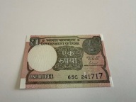 1 rupia Indie 2017; stan UNC