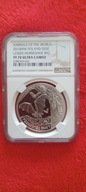 20 zł - Zwierzęta Podkowiec Mały ULTRA CAMEO max nota NGC PR 70 Nietoperz