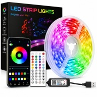 Taśma LED RGB 5m USB Pilot Aplikacja Bluetooth