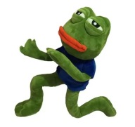 PEPE ZABA FROG MASKOTKA MEM PLUSZAK DEKORACJA SMIESZNY PREZENT 45 CM