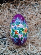 Pisanki ręcznie malowane wydmuszki gęsie wielkanocne jajka decoracja