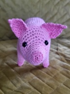 Szydełkowa przytulanka - świnka