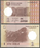 Tadżykistan - P- 10 - 1 diram - 1999 - seria AA