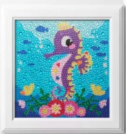 Diamond Painting Haft Diamentowy 20x20 Obrazek w Ramce Koń Wodny