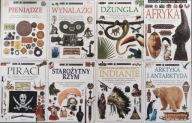Patrzę Podziwiam Poznaję, zestaw 8 książek, Indianie, Arktyka, Rzym, Piraci