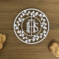 Wykrojnik do papieru scrapbookingu - komunia święta / IHS / hostia