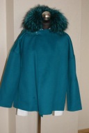 Basler oryginalny płaszczyk Wełna/srebrny lis Przepiękny