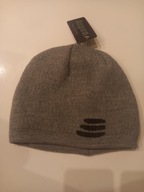 CZAPKA ZIMOWA MĘSKA JASNA SZARA CIEPŁA GRUBA ASPEN