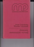 Elementy matematyki wyższej Lesińska Lesiński