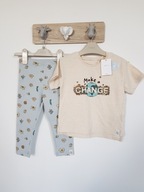 Next komplet bluzka + legginsy dziewczynka 80 cm