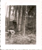 WEHRMACHT -TRZECIA RZESZA -ŻOŁNIERZ-BIWAK -zdjęcie -mały format -1942 rok